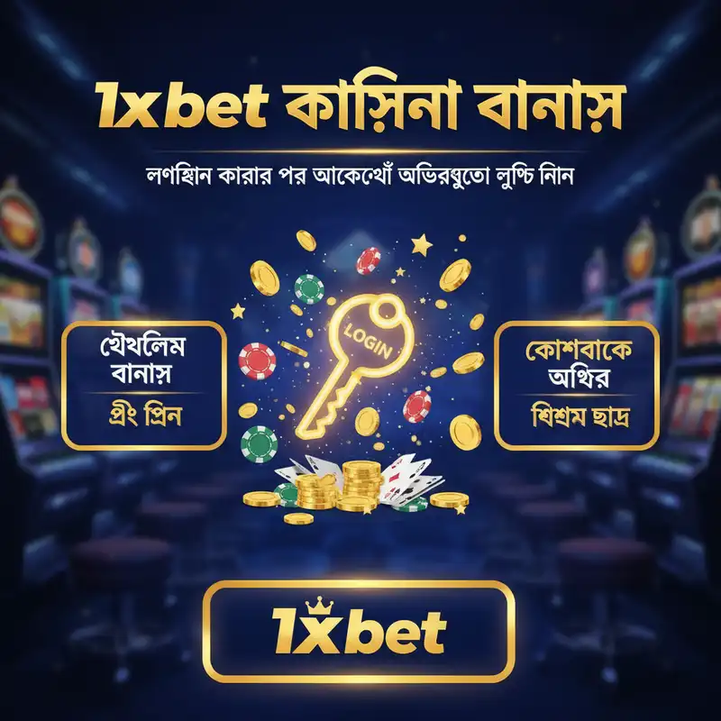 1x bet ক্যাসিনো বোনাস এবং লগইন ব্যানার