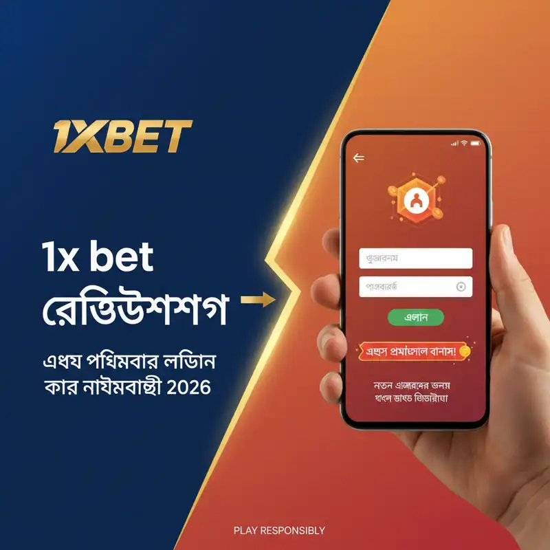 1x bet রেজিস্ট্রেশন এবং লগইন গাইড ২০২৬